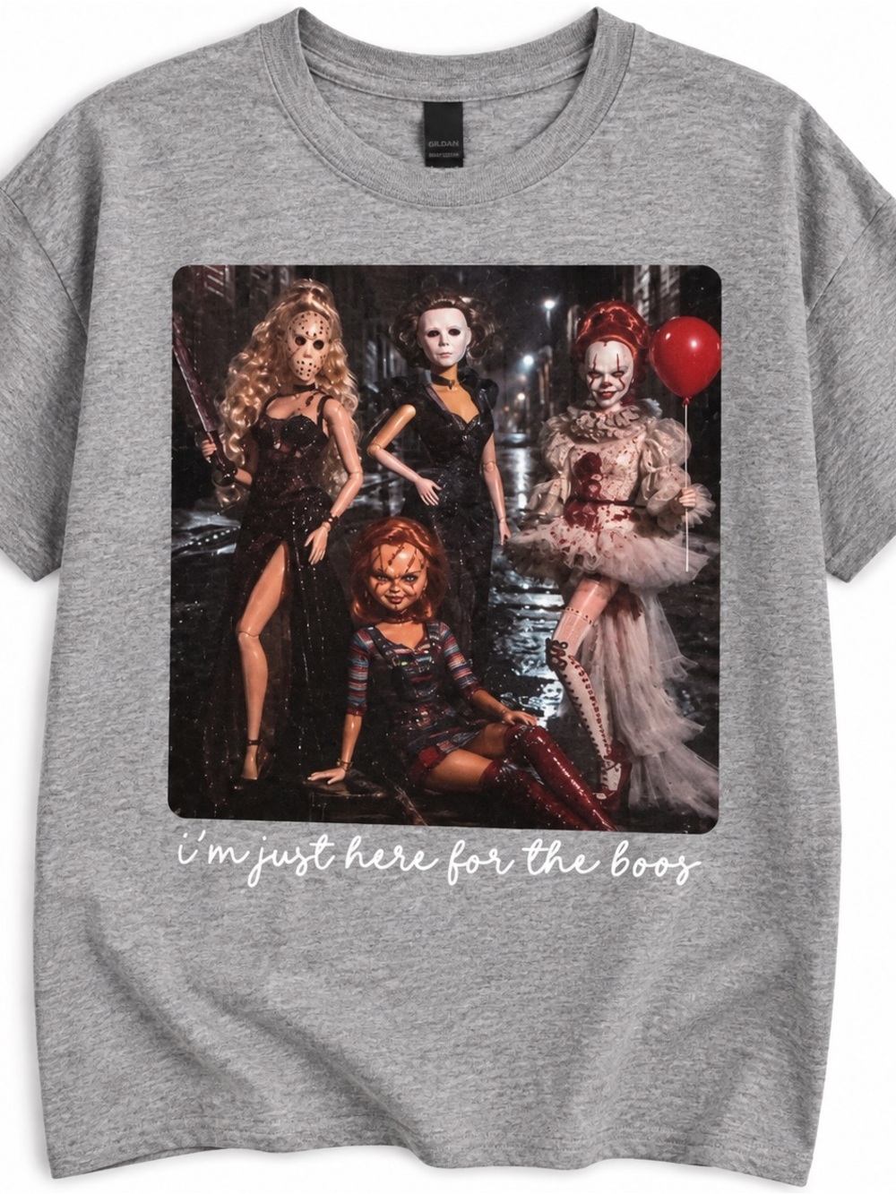 Adult Medium NWOT Just Here For The Boos Graphic Tee